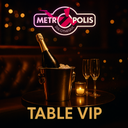 Table VIP avec bouteille de champagne Vendredi